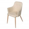 SILLON TAPIZADO ARENA PATA HAYA