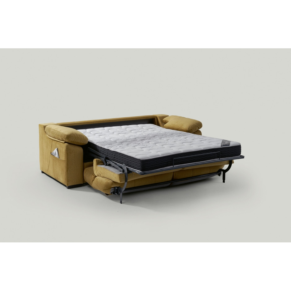 Sofá cama Italiano Nao de ancho reducido 169 cm y Colchón 16cm