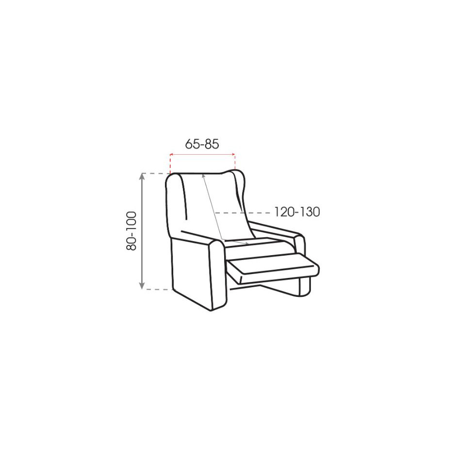 Funda sillón relax orejero completo Teide - Matbotex