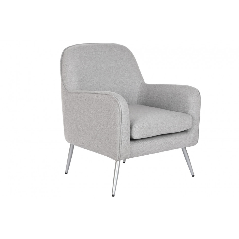 SILLON TAPIZADO GRIS