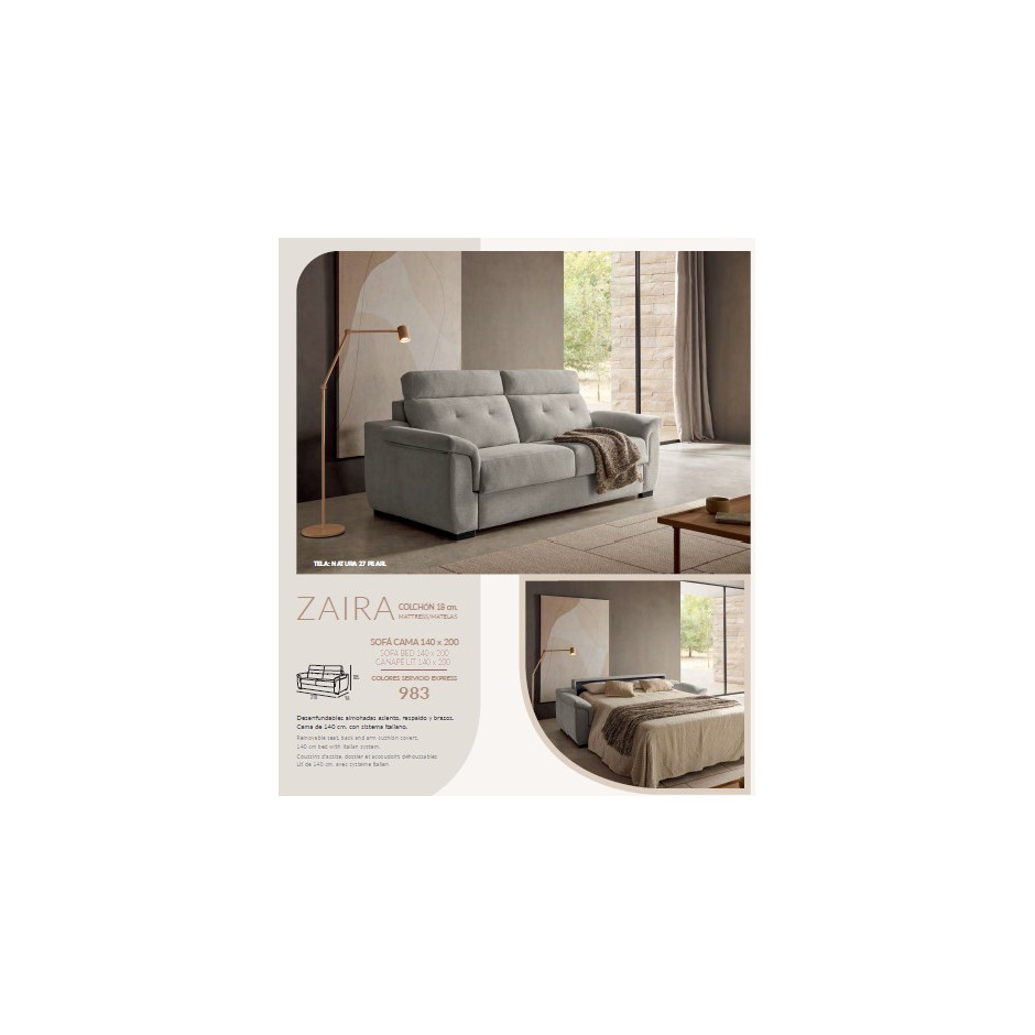 SOFA CAMA ITALIANO ZAIRA 206*96*105
