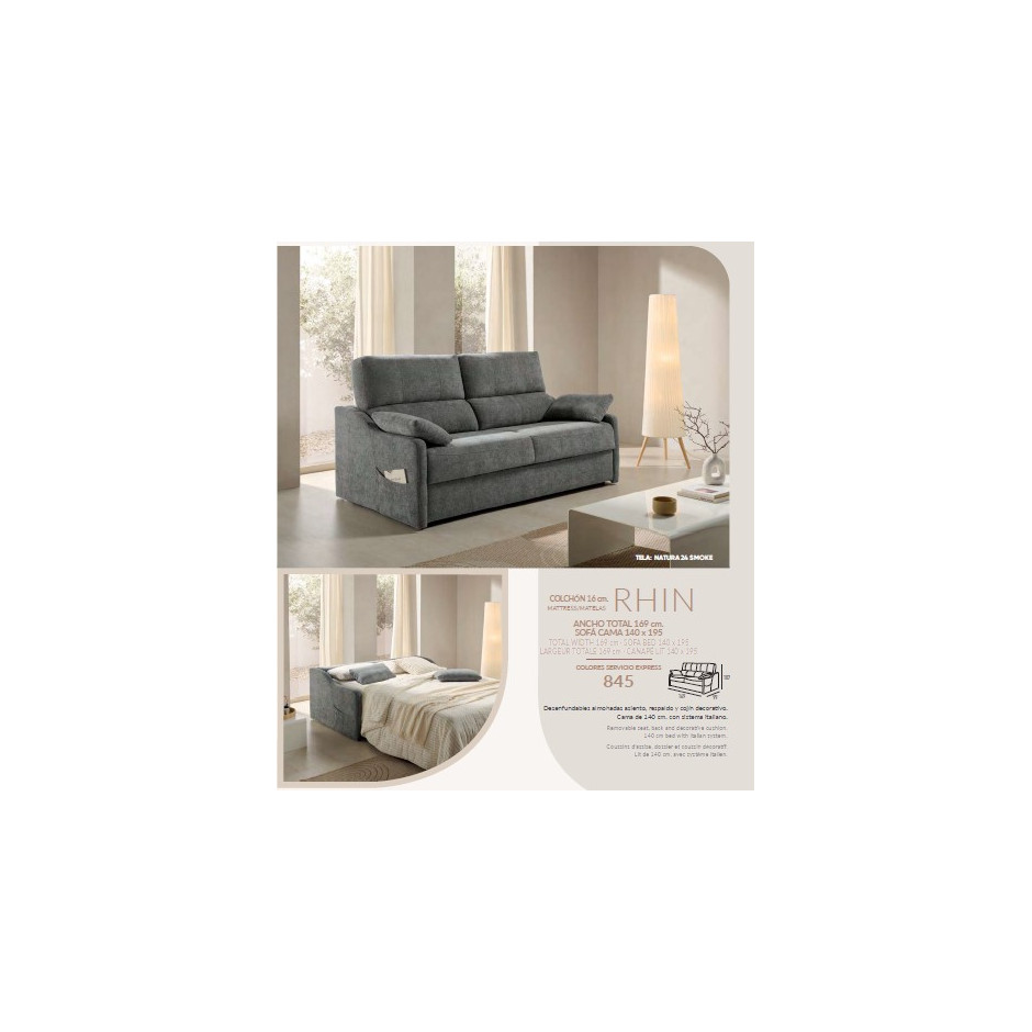 SOFA CAMA ITALIANO RHIN Colchón 16cm