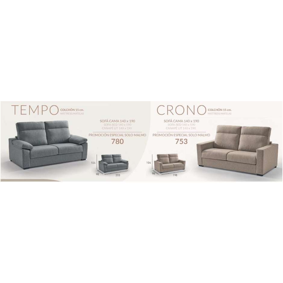 SOFA CAMA ITALIANO Colchón 15 cm CRONO