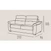 SOFA CAMA ITALIANO ZAIRA 206*96*105