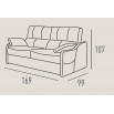 SOFA CAMA ITALIANO RHIN Colchón 16cm