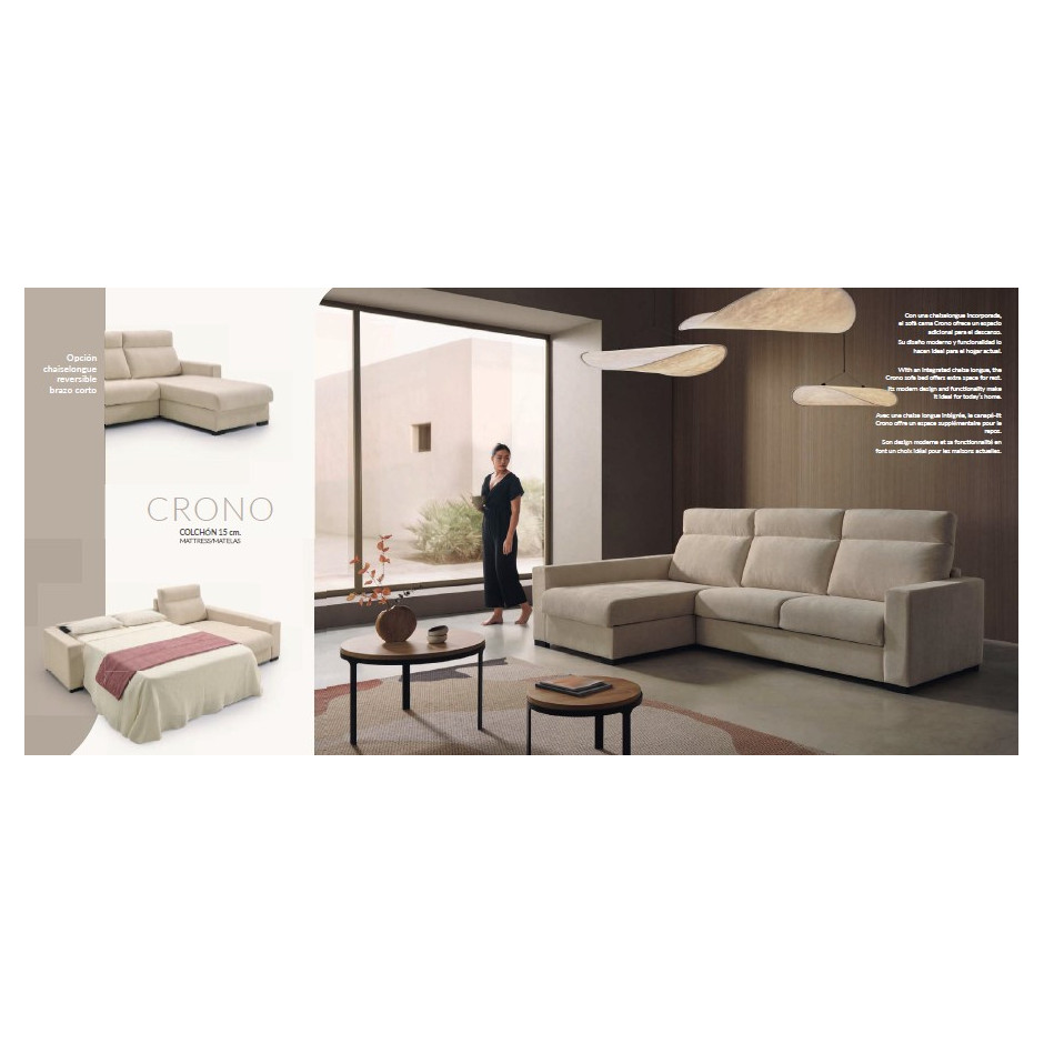 SOFA CAMA ITALIANO Colchón 15 cm CRONO