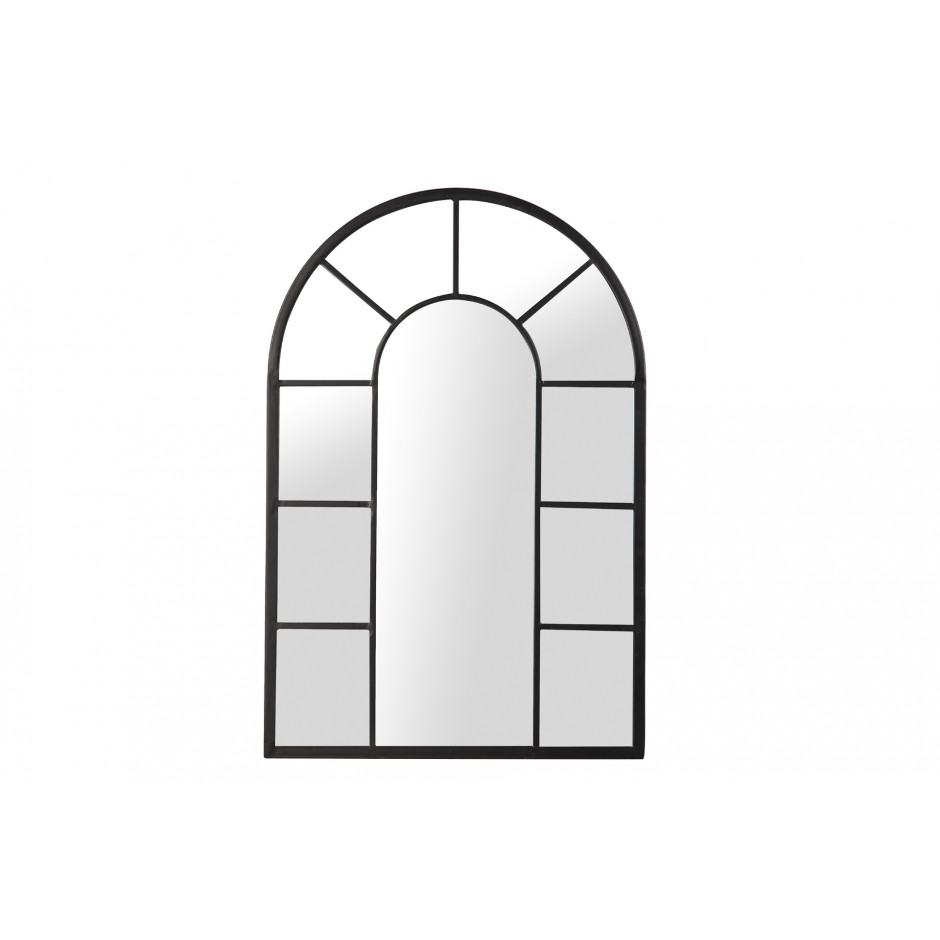 ESPEJO VENTANA METAL NEGRO