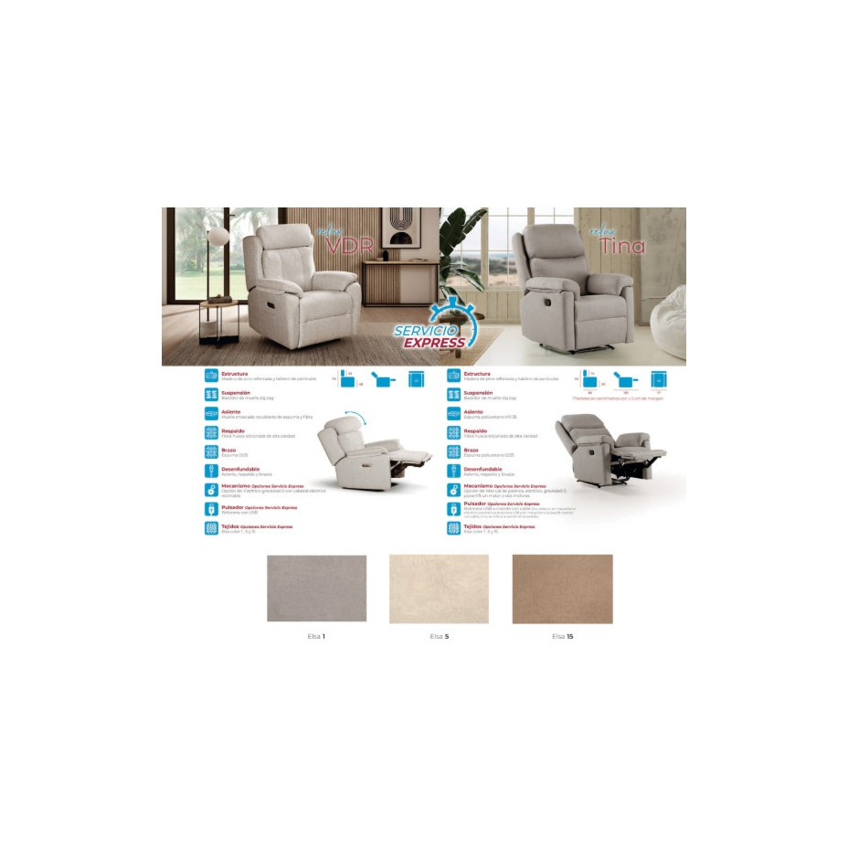 SILLON RELAX MOTOR TINA PROMO