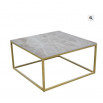 MESA CENTRO 80cm dorada CUBO