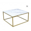 MESA CENTRO 80cm dorada CUBO