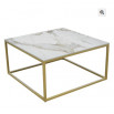 MESA CENTRO 80cm dorada CUBO