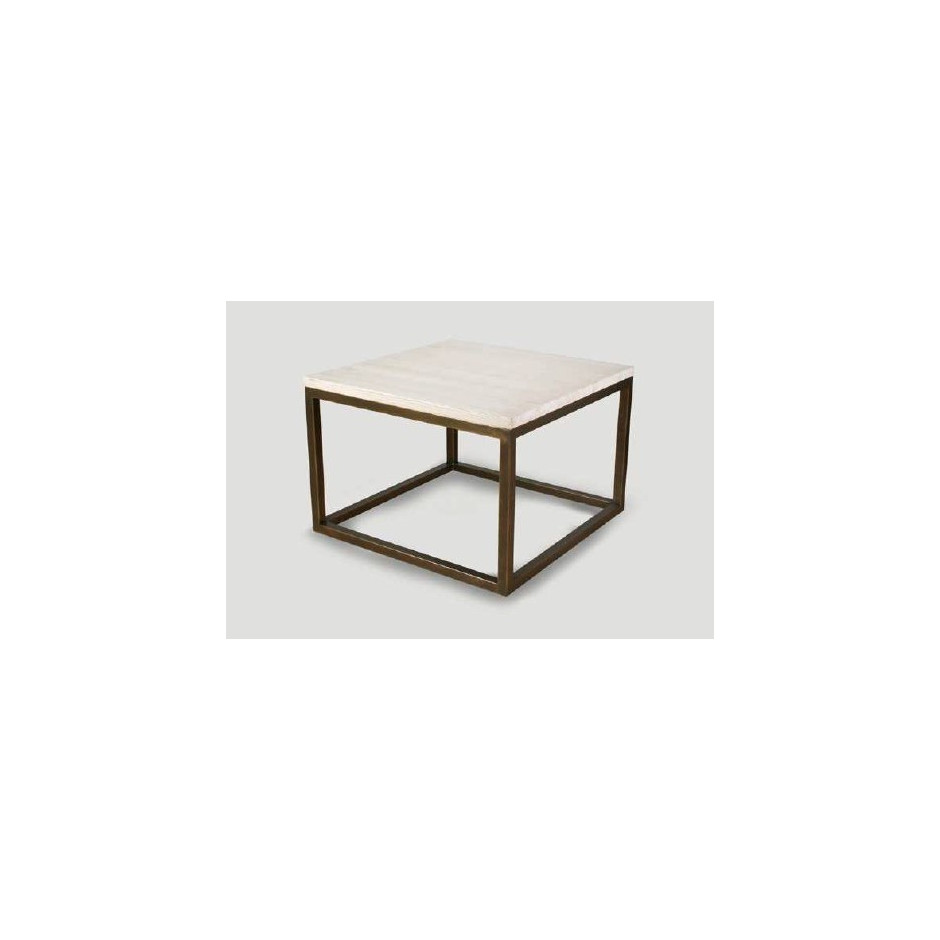 MESA CENTRO CUBO MADERA