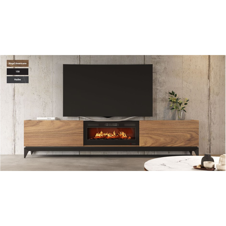 MUEBLE TV CON CHIMENEA FIII01