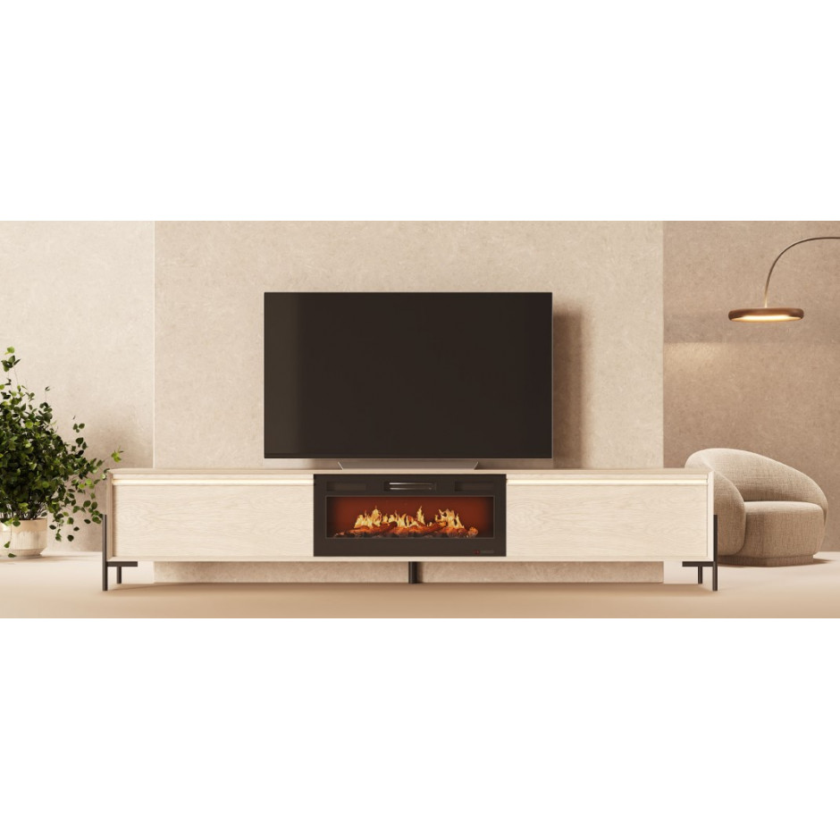 MUEBLE TV CON CHIMENEA FIII03