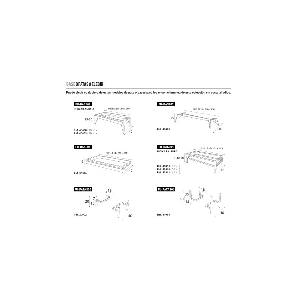 MUEBLE TV CON CHIMENEA FIII12