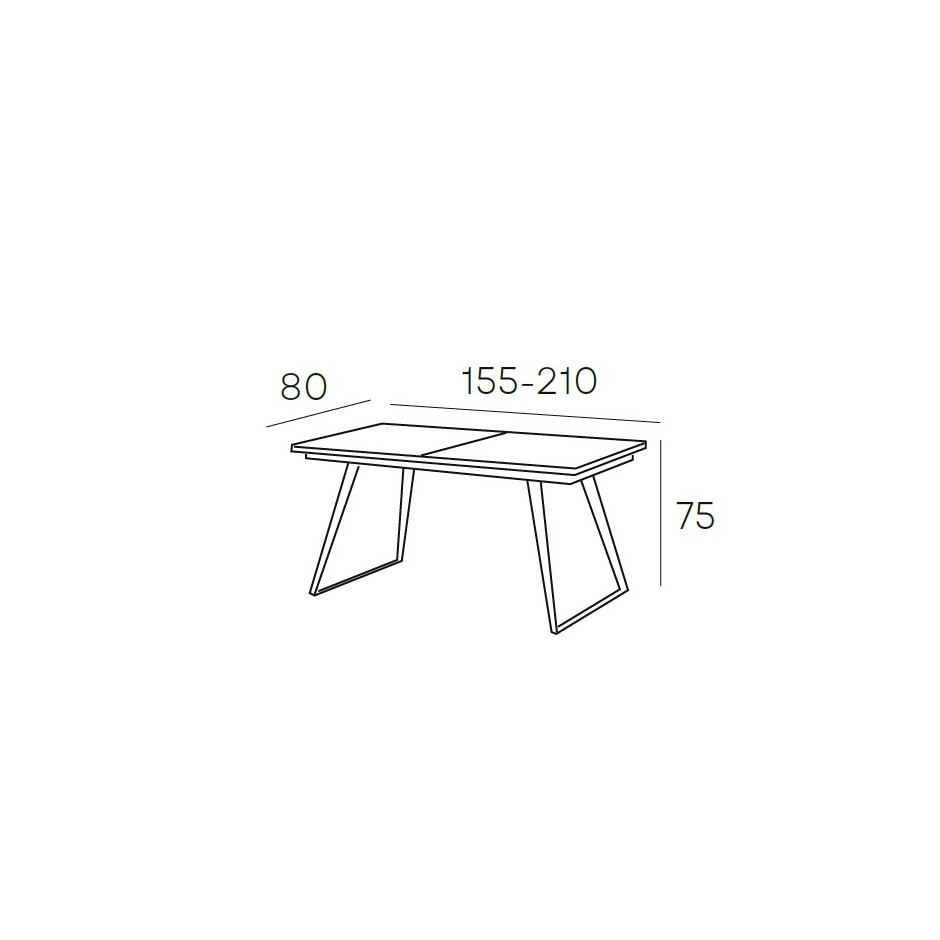 MESA COMEDOR EXT. 155(210)*80*75 SACHA