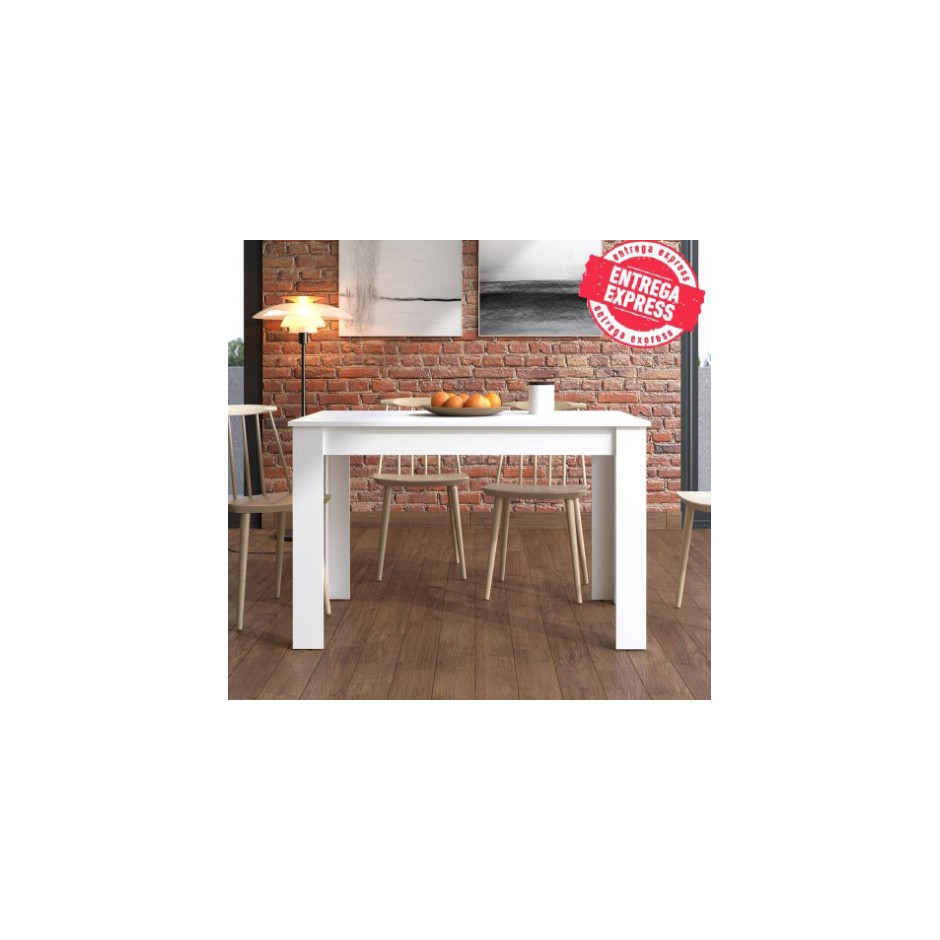 MESA COMEDOR EXTENSIBLE BLANCA NORUEGA