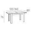 MESA COMEDOR EXTENSIBLE ROBLE NORUEGA