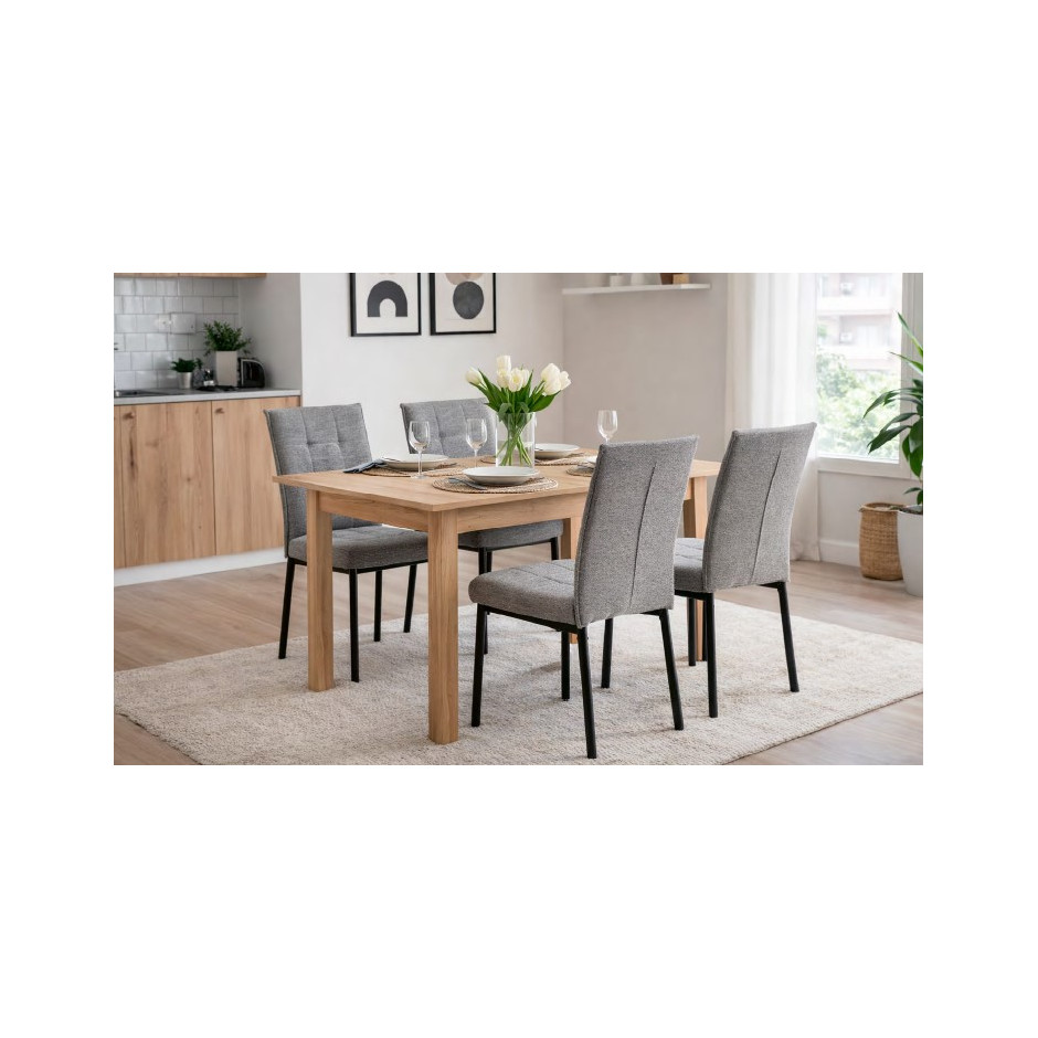 MESA COMEDOR EXTENSIBLE ROBLE NORUEGA