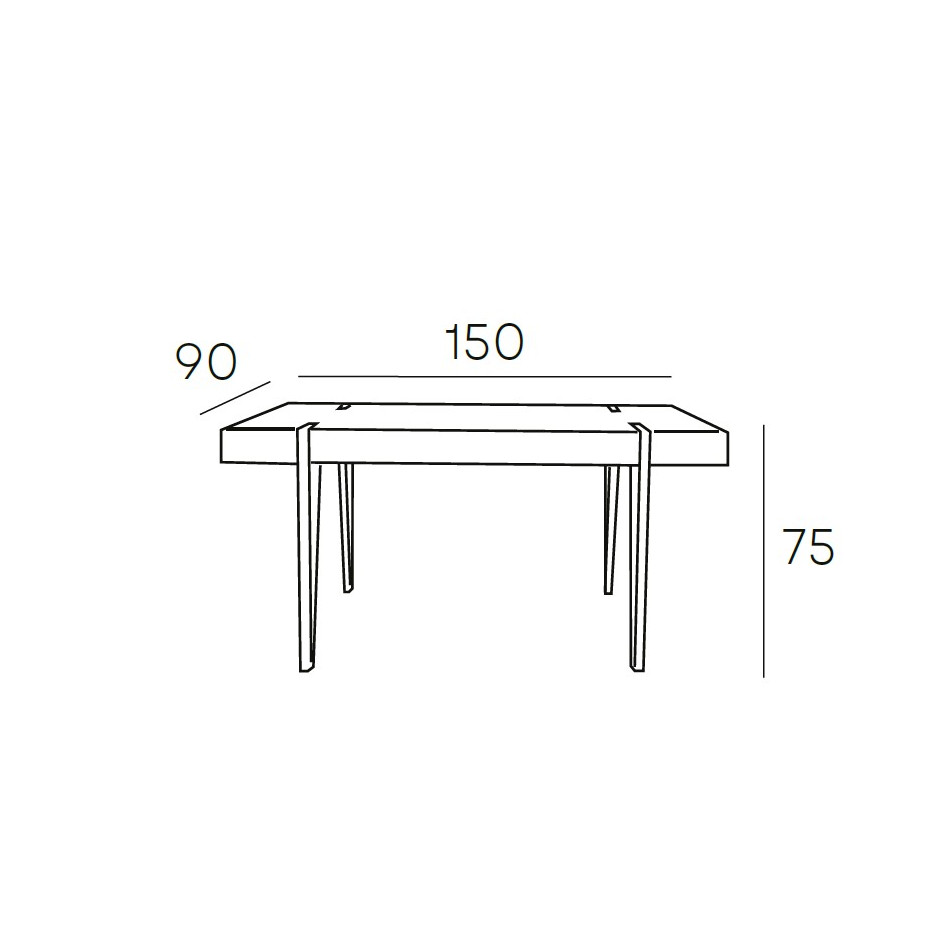 MESA COMEDOR 150*90*75 BERLIN