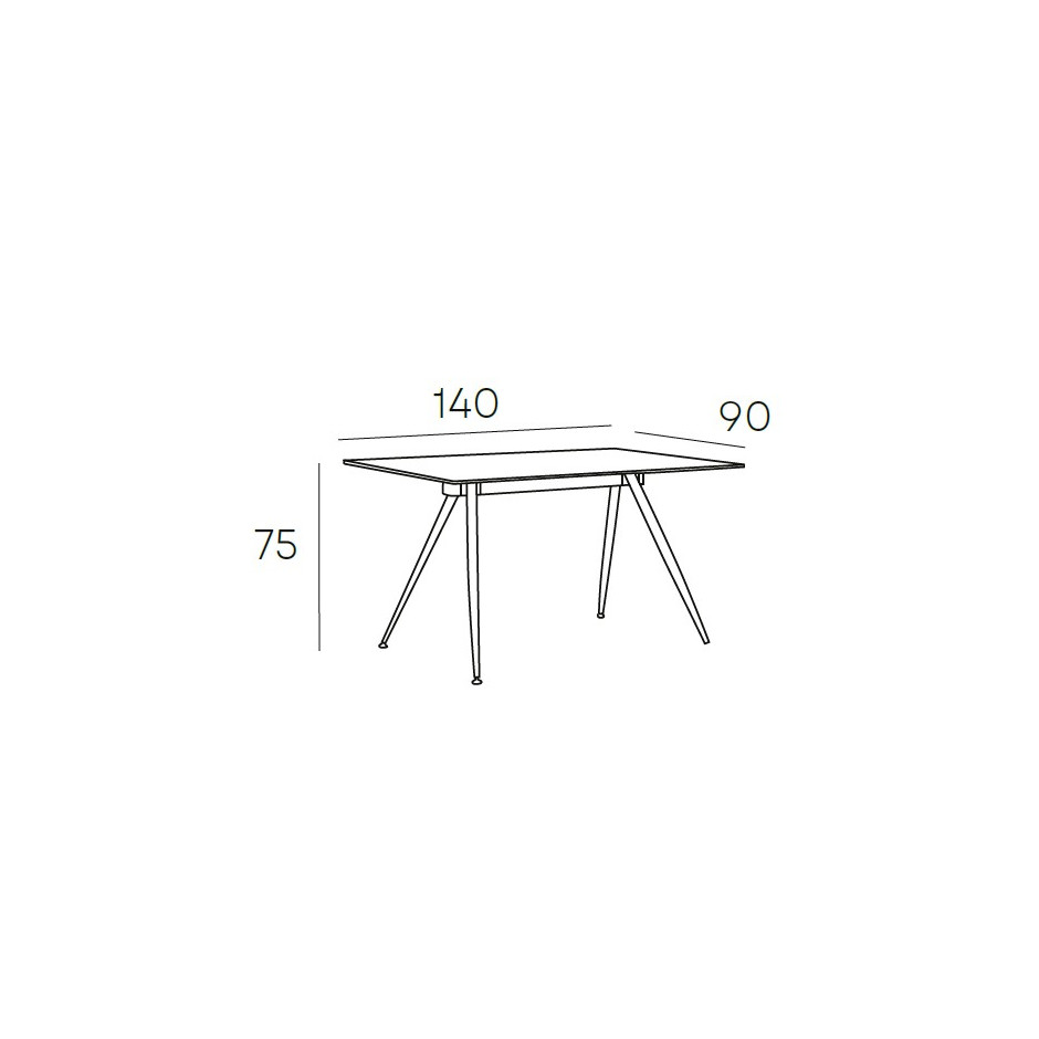 MESA COMEDOR 140*90*75 OMARA