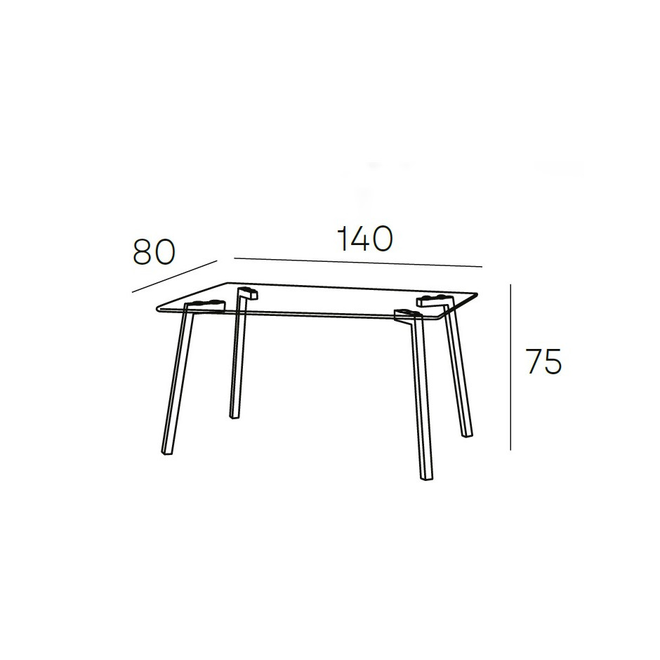MESA COMEDOR 140*80*75 LUJAN
