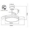 VENTILADOR TECHO BLANCO 40 MORAIRA