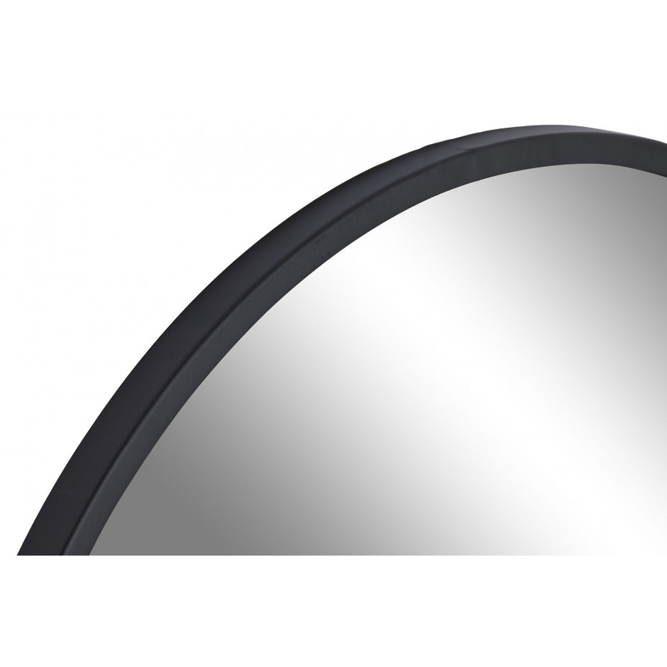 ESPEJO 60CM METAL NEGRO