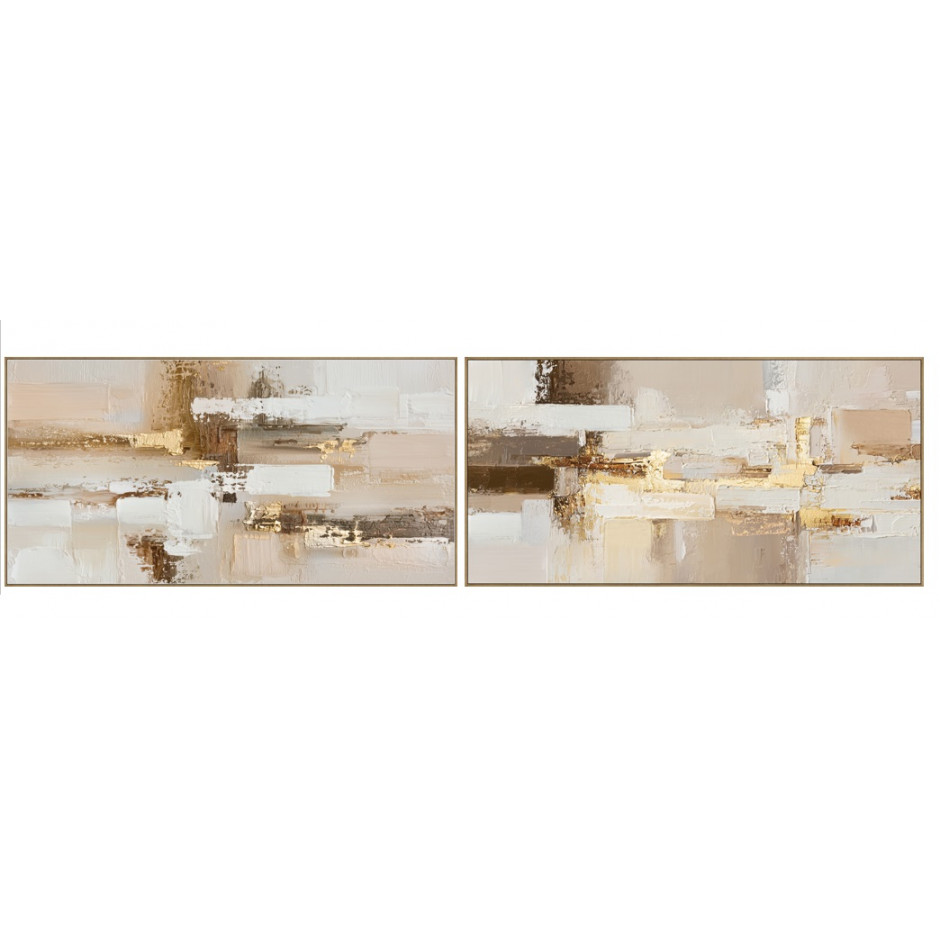 CUADRO 140*70 ABSTRACTO MARRON