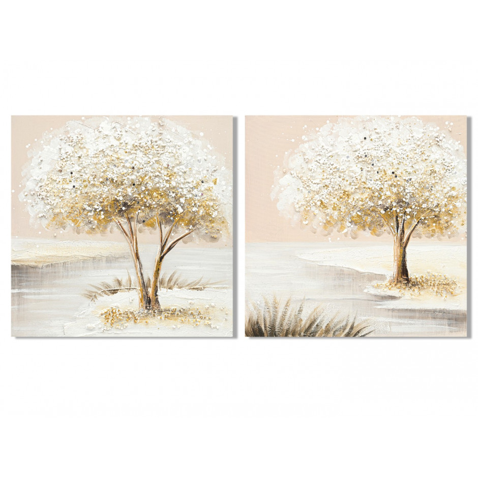 CUADRO 50*50 LIENZO ARBOL