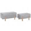 BAUL TAPIZADO GRIS