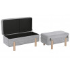 BAUL TAPIZADO GRIS